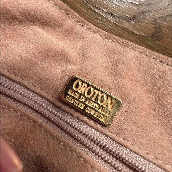 Vintage Oroton Leather Shoulder Bag - Brown - Picture 8 of 11